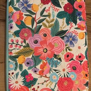 Garden Party Floral Multicolor Laptop Sleeve – Pink & Coral Design